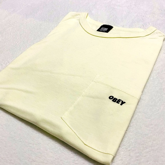 Yellow T-Shirt by OBEY - Picture 1 of 8